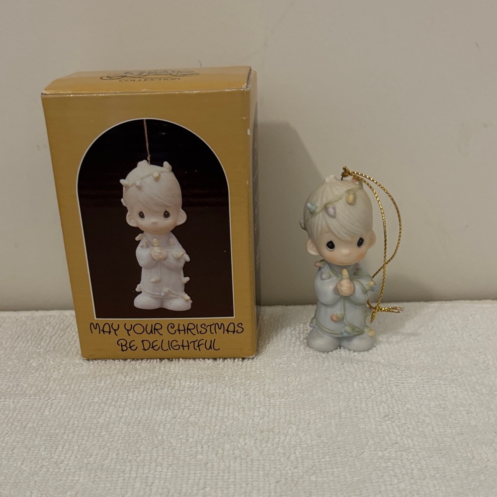 Precious Moment Christmas Ornament. May your Christmas be delightful